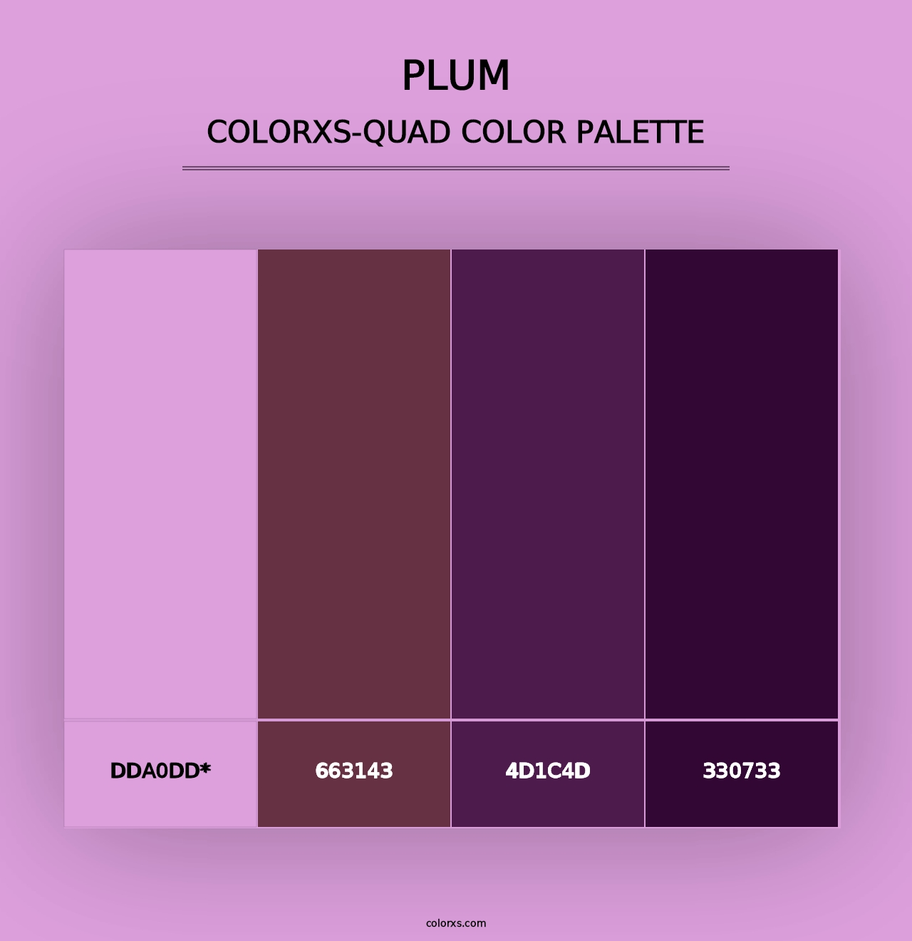 Plum - Colorxs Quad Palette