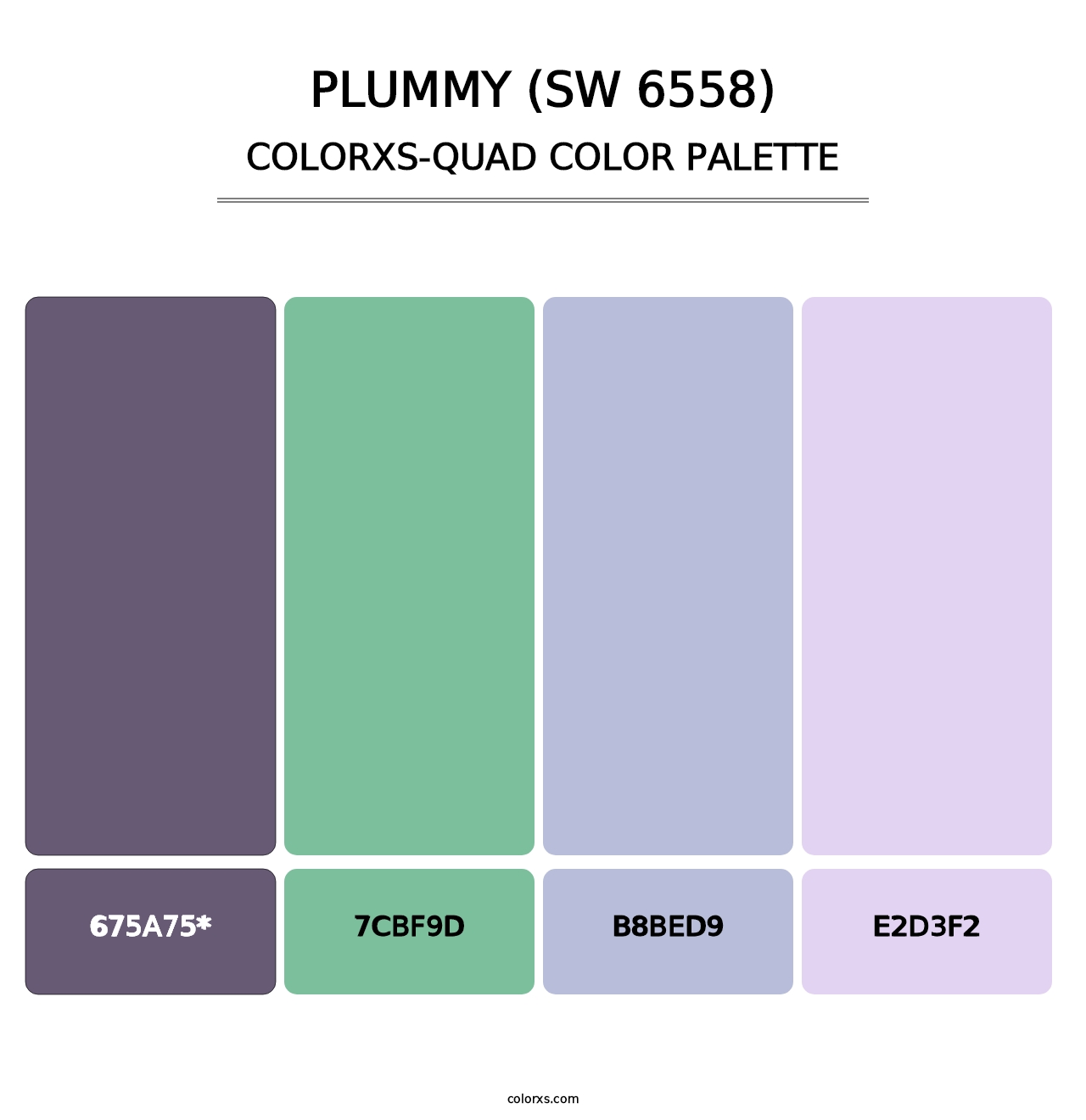 Plummy (SW 6558) - Colorxs Quad Palette