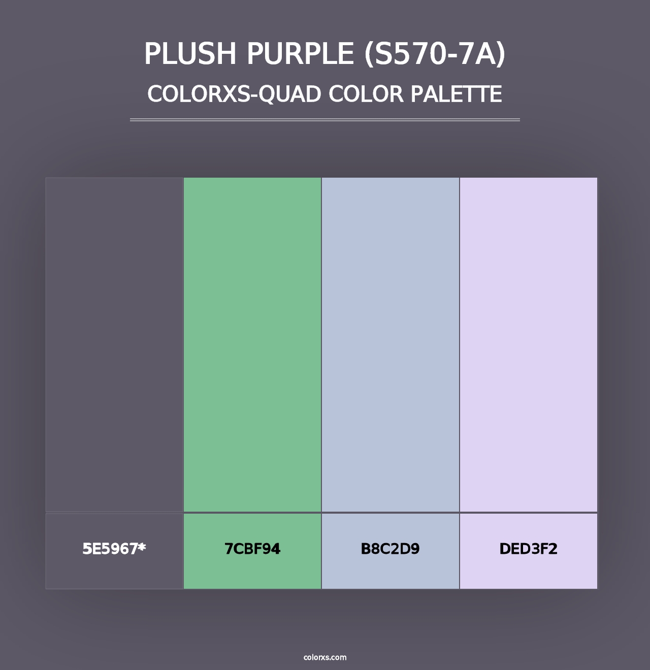 Plush Purple (S570-7A) - Colorxs Quad Palette