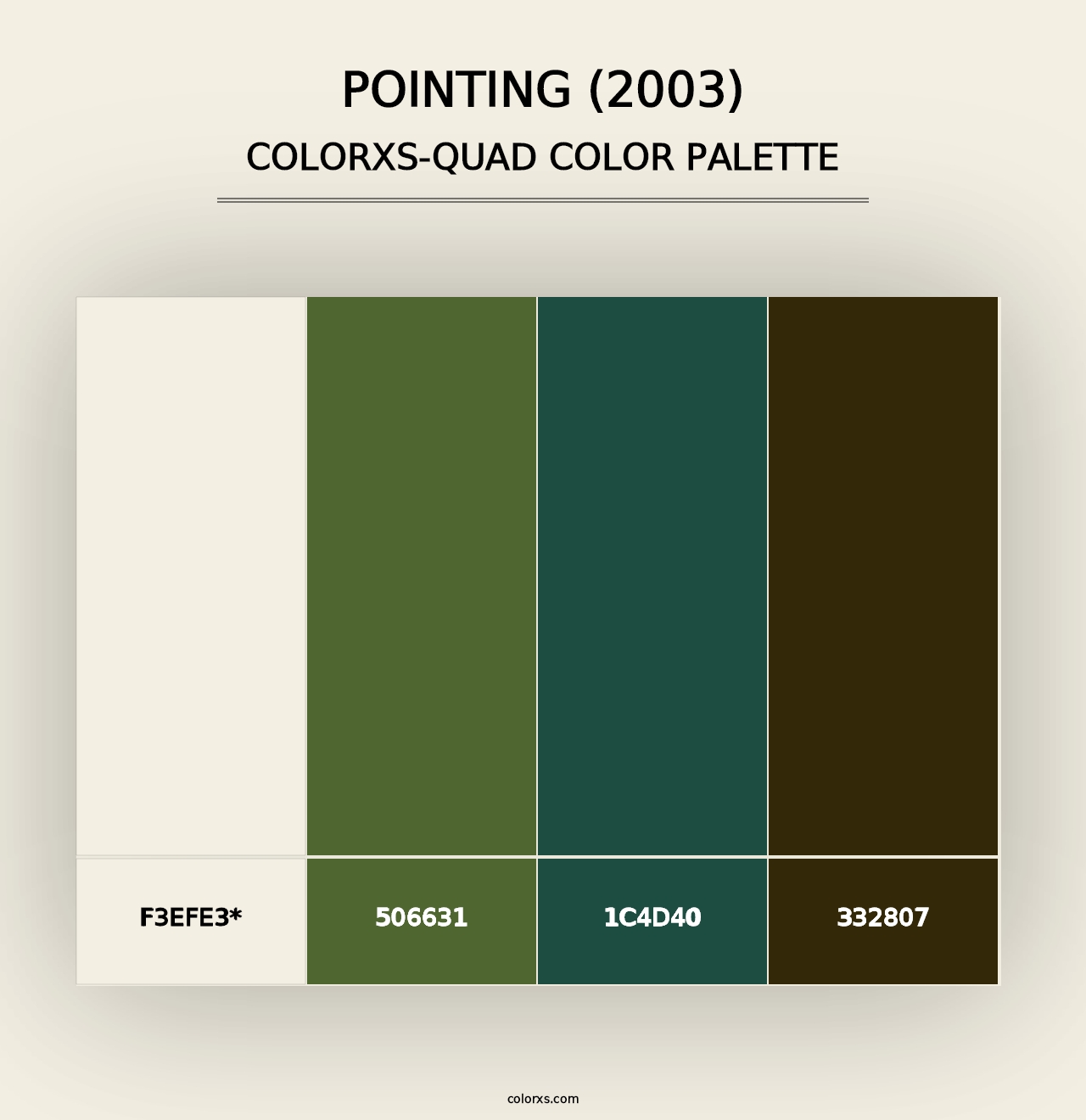 Pointing (2003) - Colorxs Quad Palette