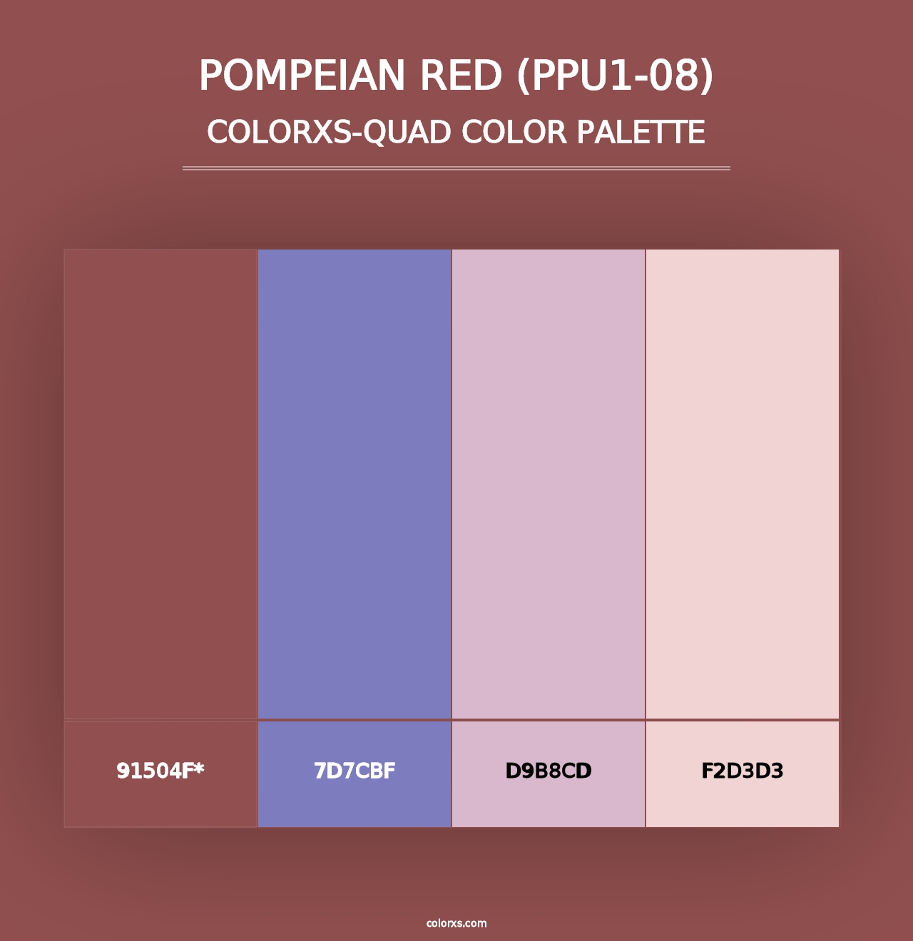 Pompeian Red (PPU1-08) - Colorxs Quad Palette