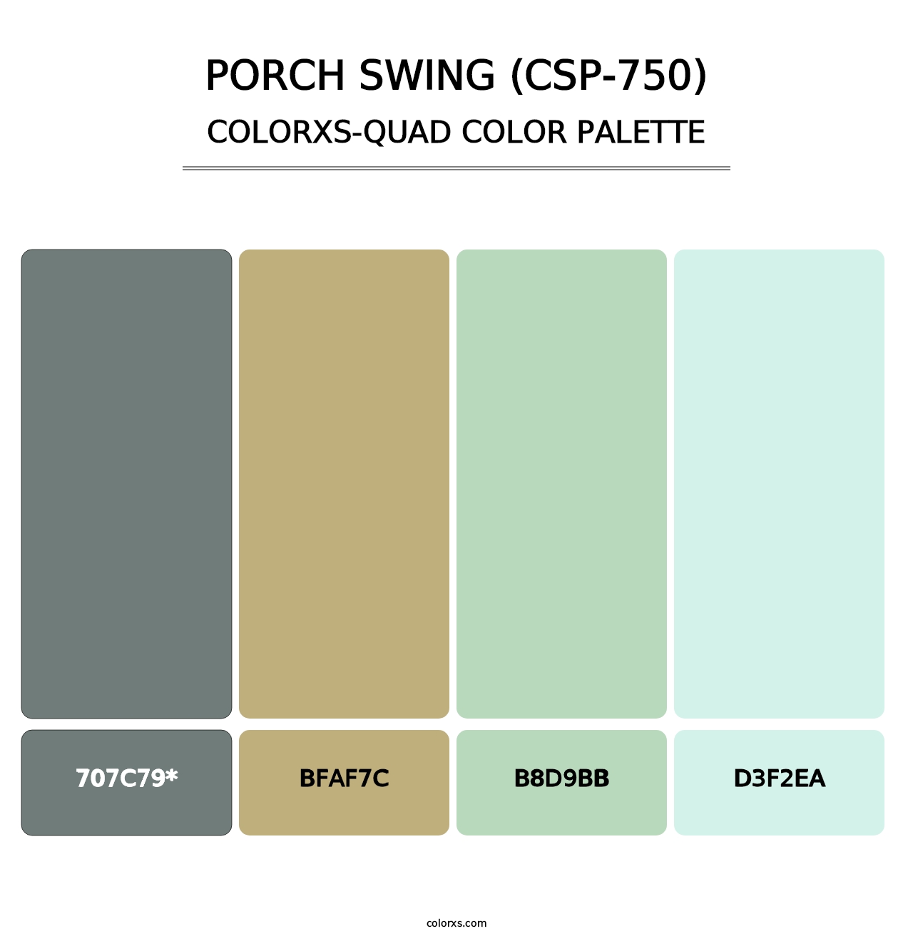 Porch Swing (CSP-750) - Colorxs Quad Palette