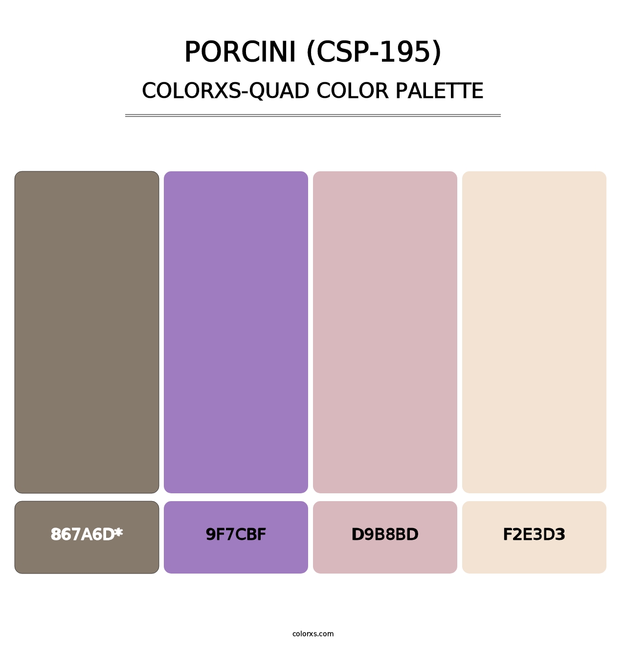 Porcini (CSP-195) - Colorxs Quad Palette