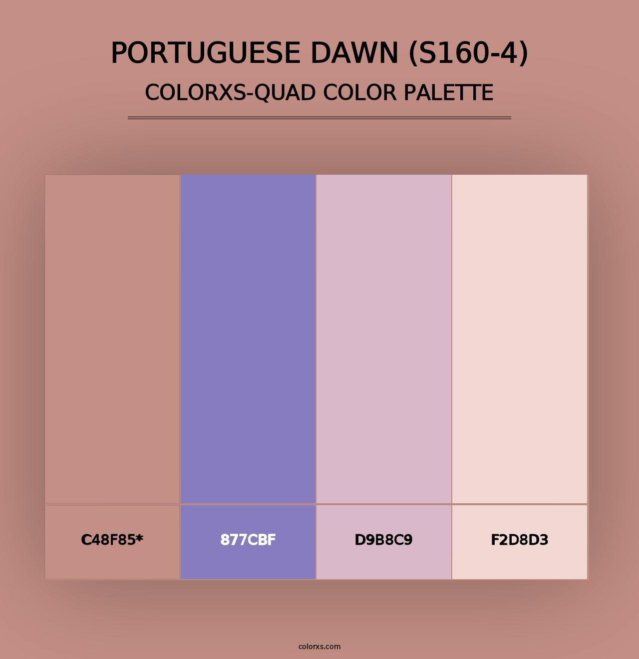 Portuguese Dawn (S160-4) - Colorxs Quad Palette