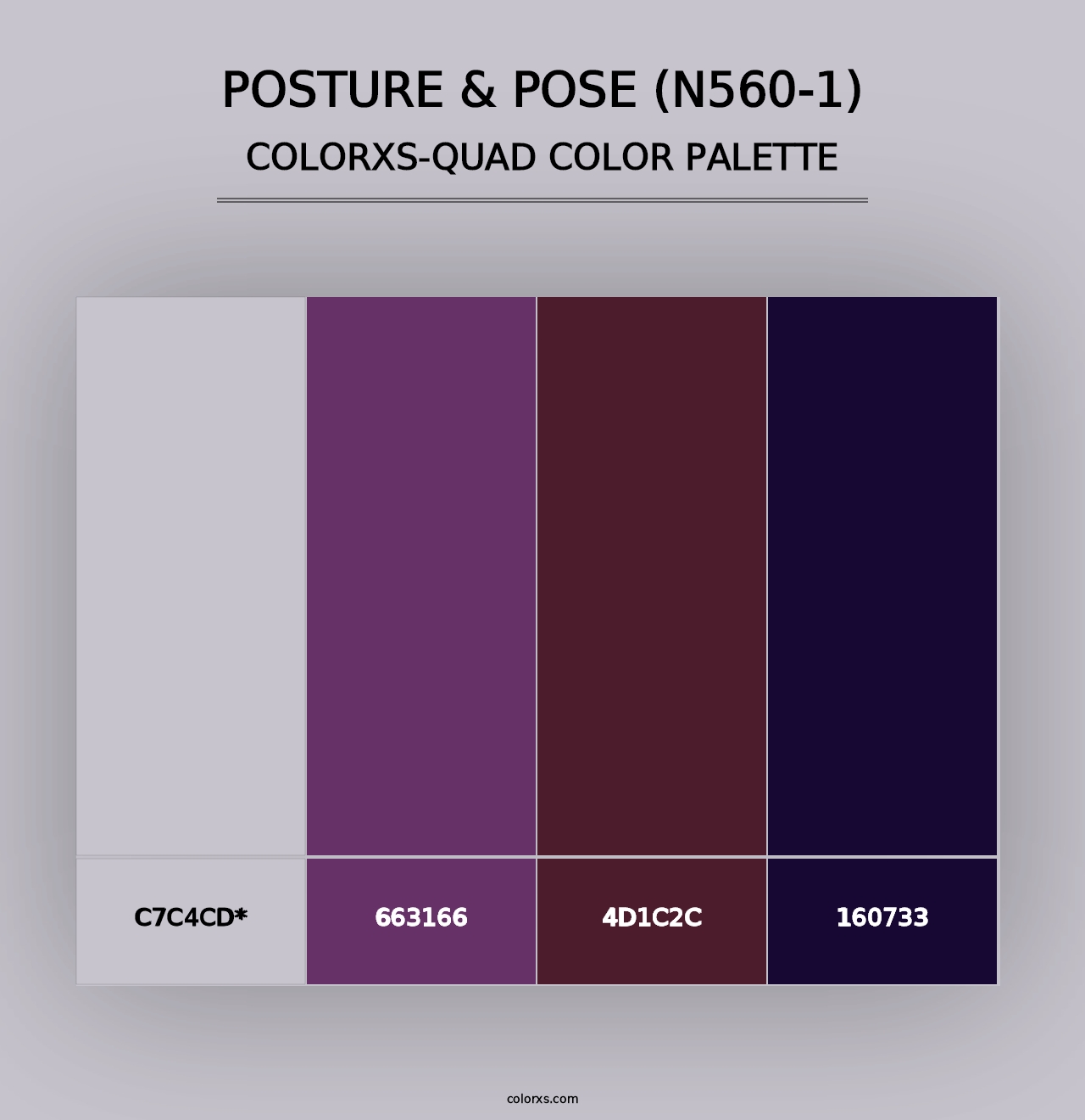 Posture & Pose (N560-1) - Colorxs Quad Palette