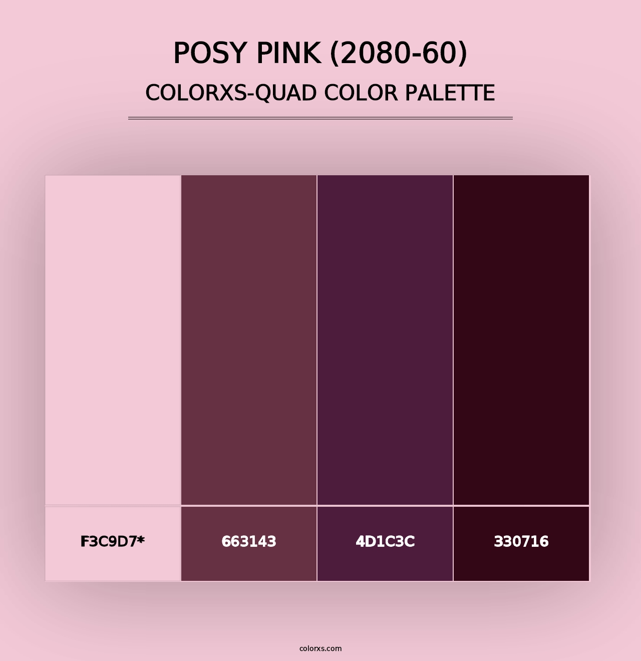 Posy Pink (2080-60) - Colorxs Quad Palette