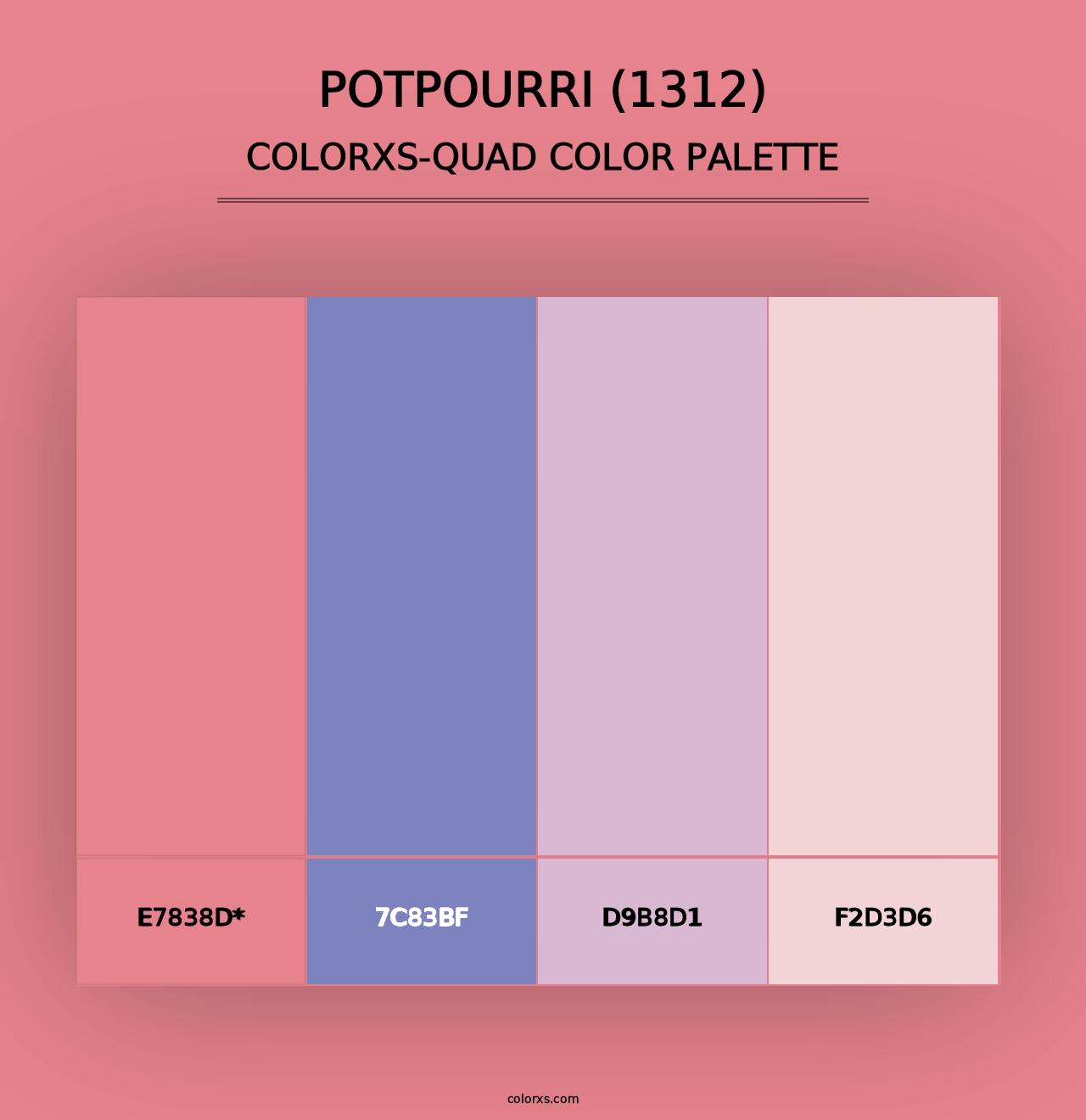 Potpourri (1312) - Colorxs Quad Palette