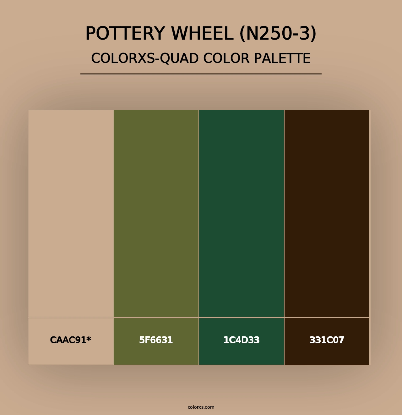 Pottery Wheel (N250-3) - Colorxs Quad Palette