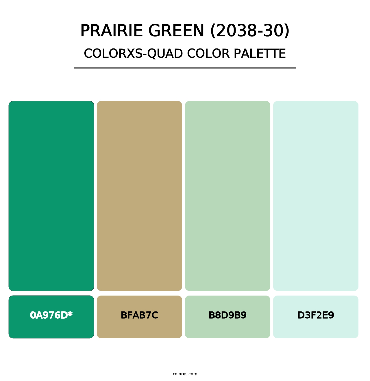 Prairie Green (2038-30) - Colorxs Quad Palette