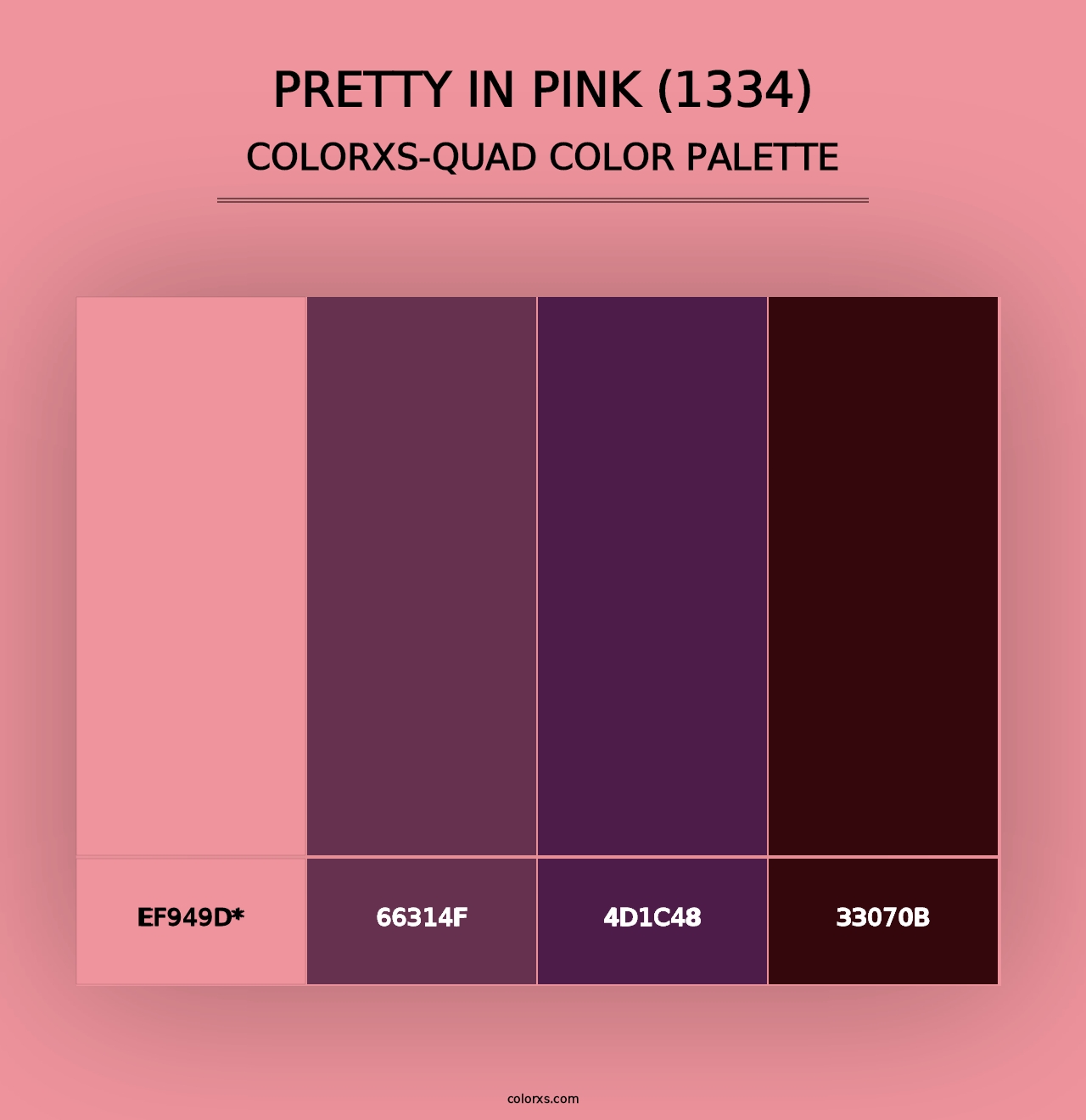 Pretty in Pink (1334) - Colorxs Quad Palette