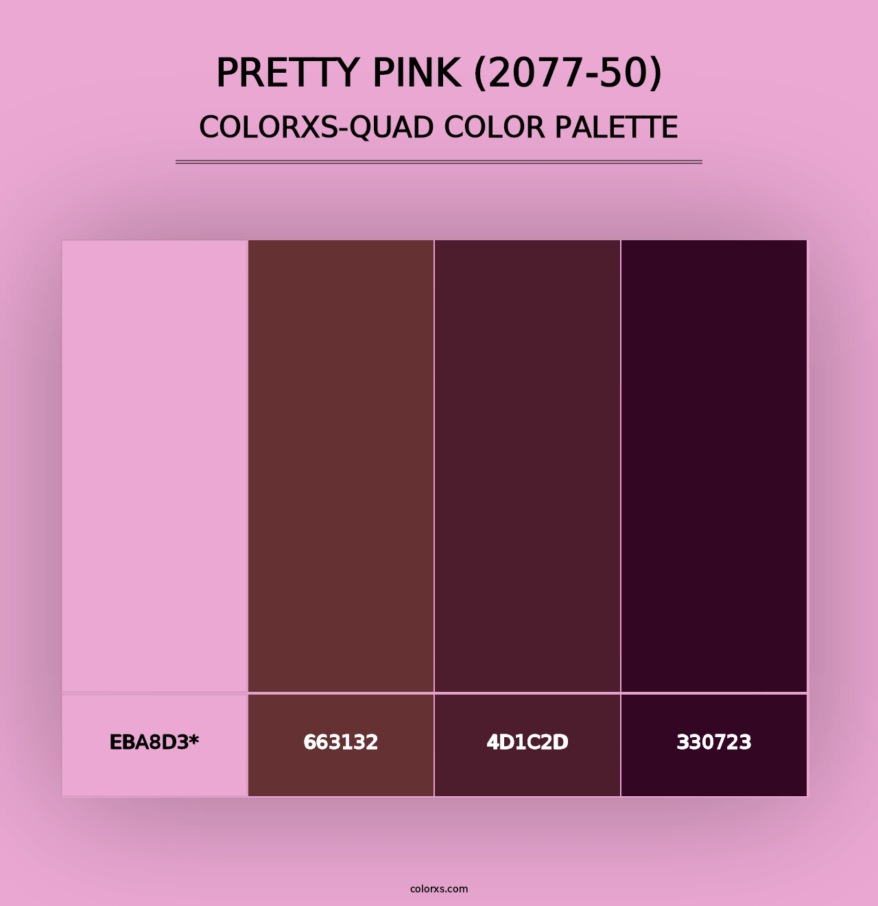 Pretty Pink (2077-50) - Colorxs Quad Palette