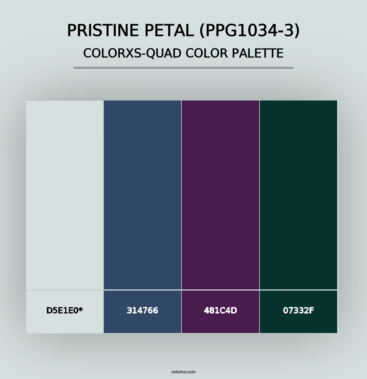 Pristine Petal (PPG1034-3) - Colorxs Quad Palette