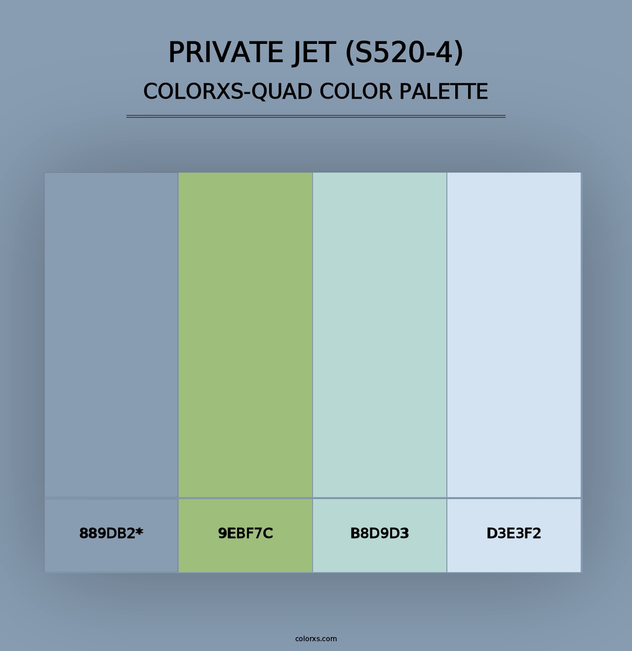 Private Jet (S520-4) - Colorxs Quad Palette