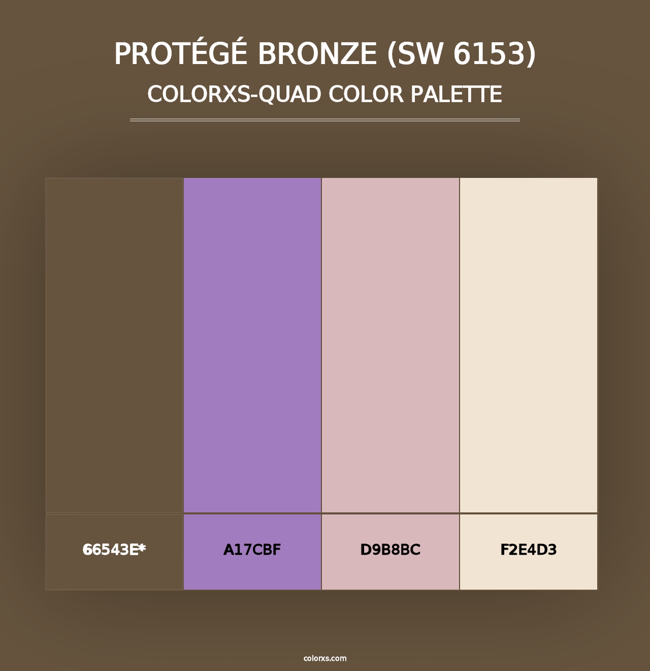 Protégé Bronze (SW 6153) - Colorxs Quad Palette