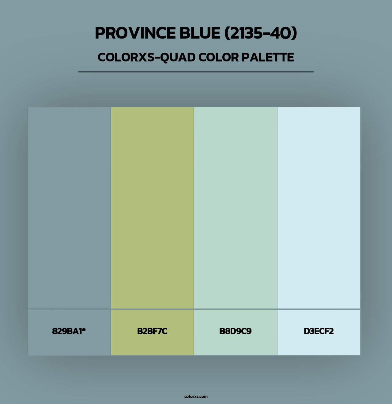 Province Blue (2135-40) - Colorxs Quad Palette