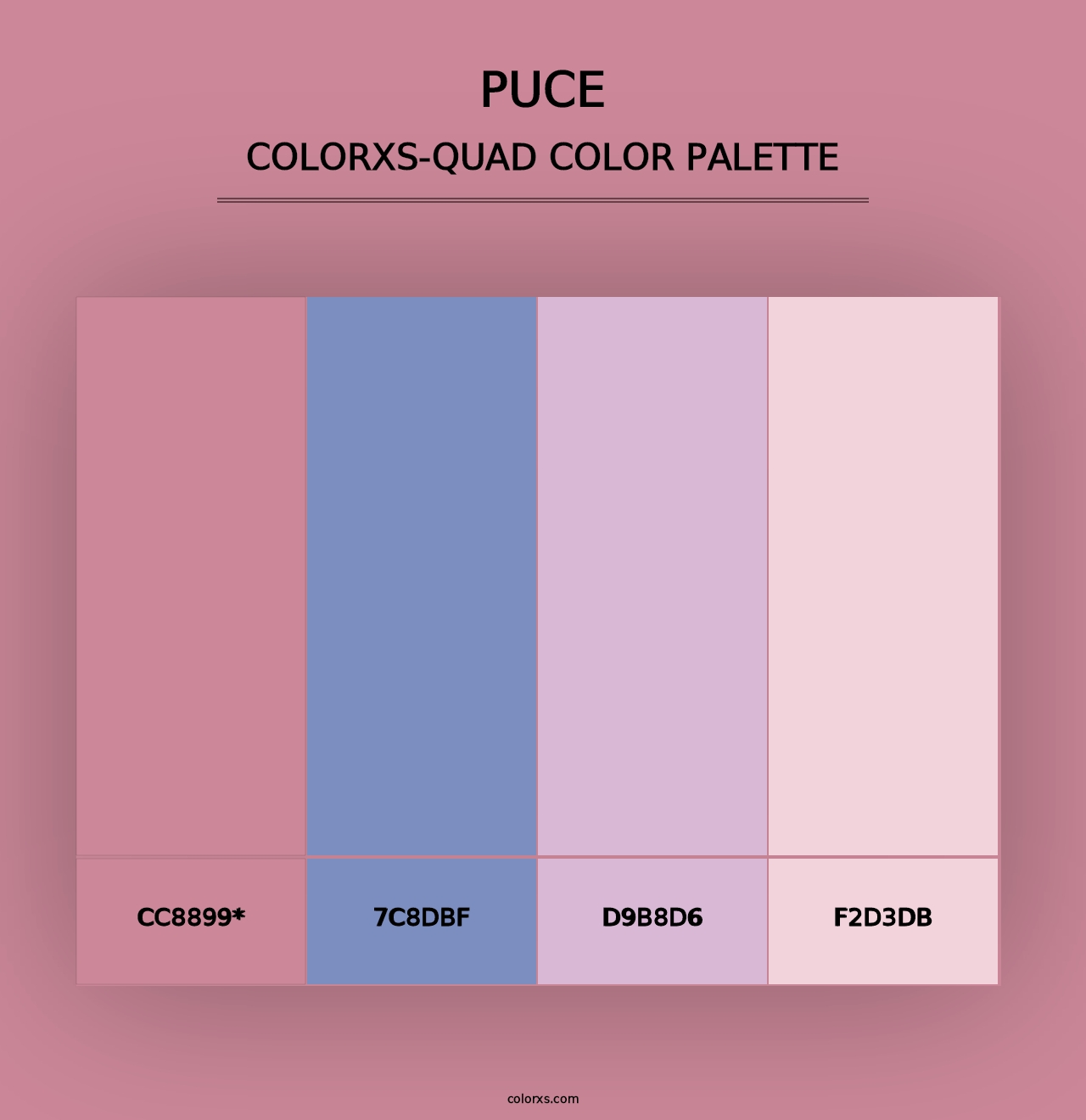 Puce - Colorxs Quad Palette