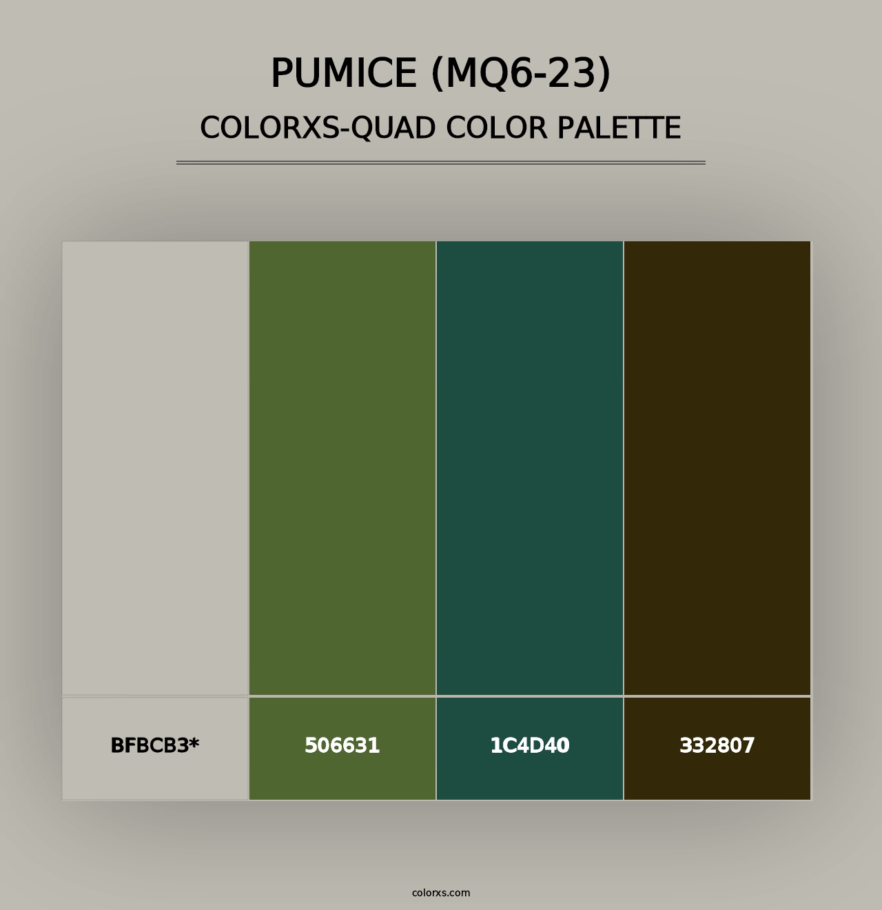 Pumice (MQ6-23) - Colorxs Quad Palette