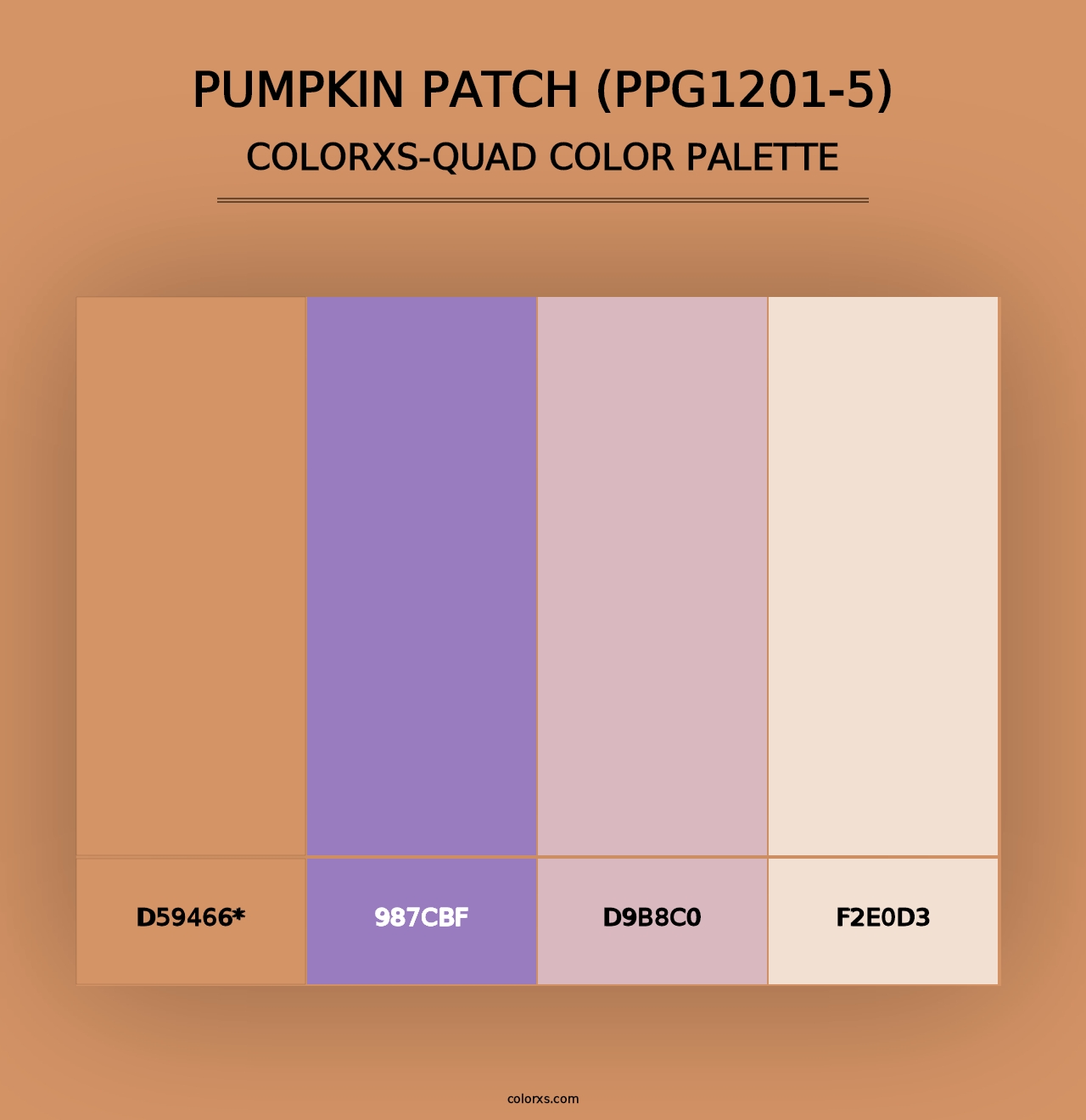 Pumpkin Patch (PPG1201-5) - Colorxs Quad Palette