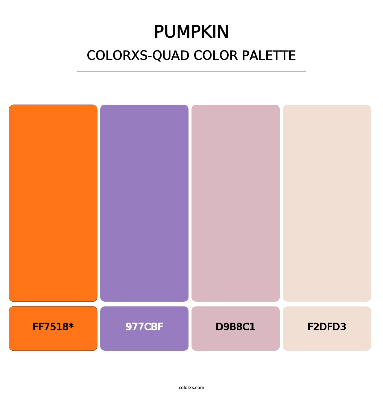 Pumpkin - Colorxs Quad Palette