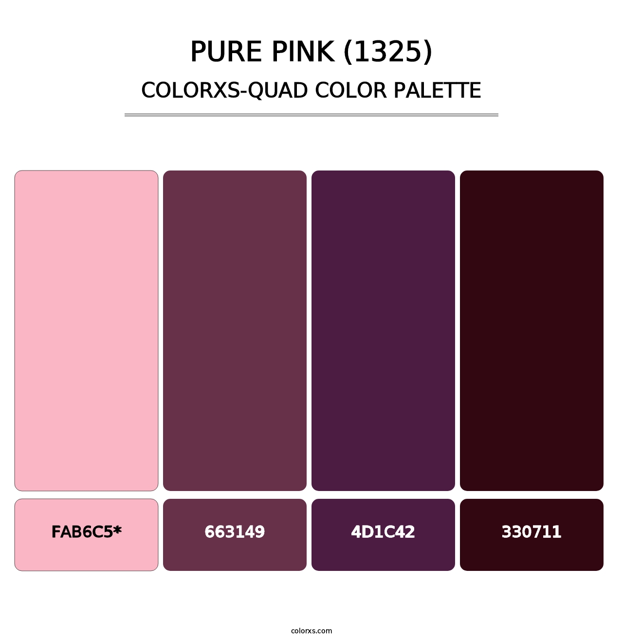 Pure Pink (1325) - Colorxs Quad Palette