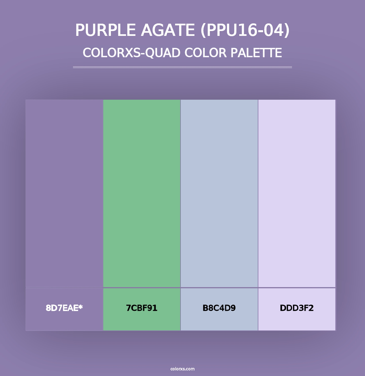 Purple Agate (PPU16-04) - Colorxs Quad Palette