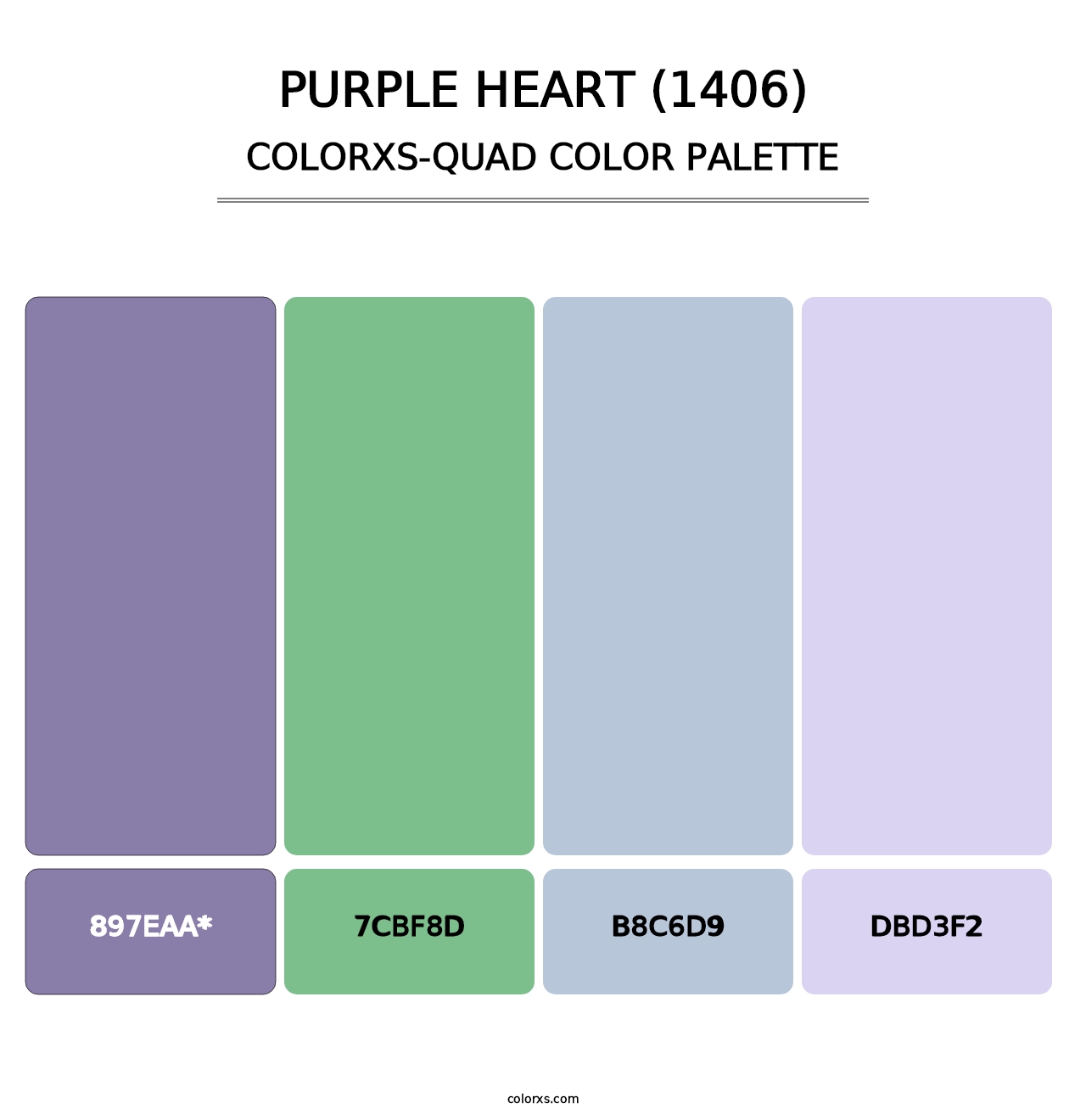 Purple Heart (1406) - Colorxs Quad Palette