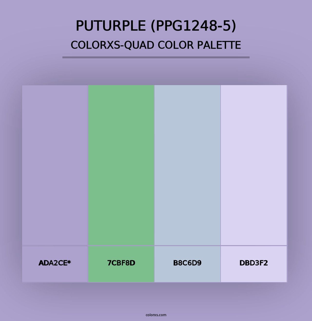 Puturple (PPG1248-5) - Colorxs Quad Palette