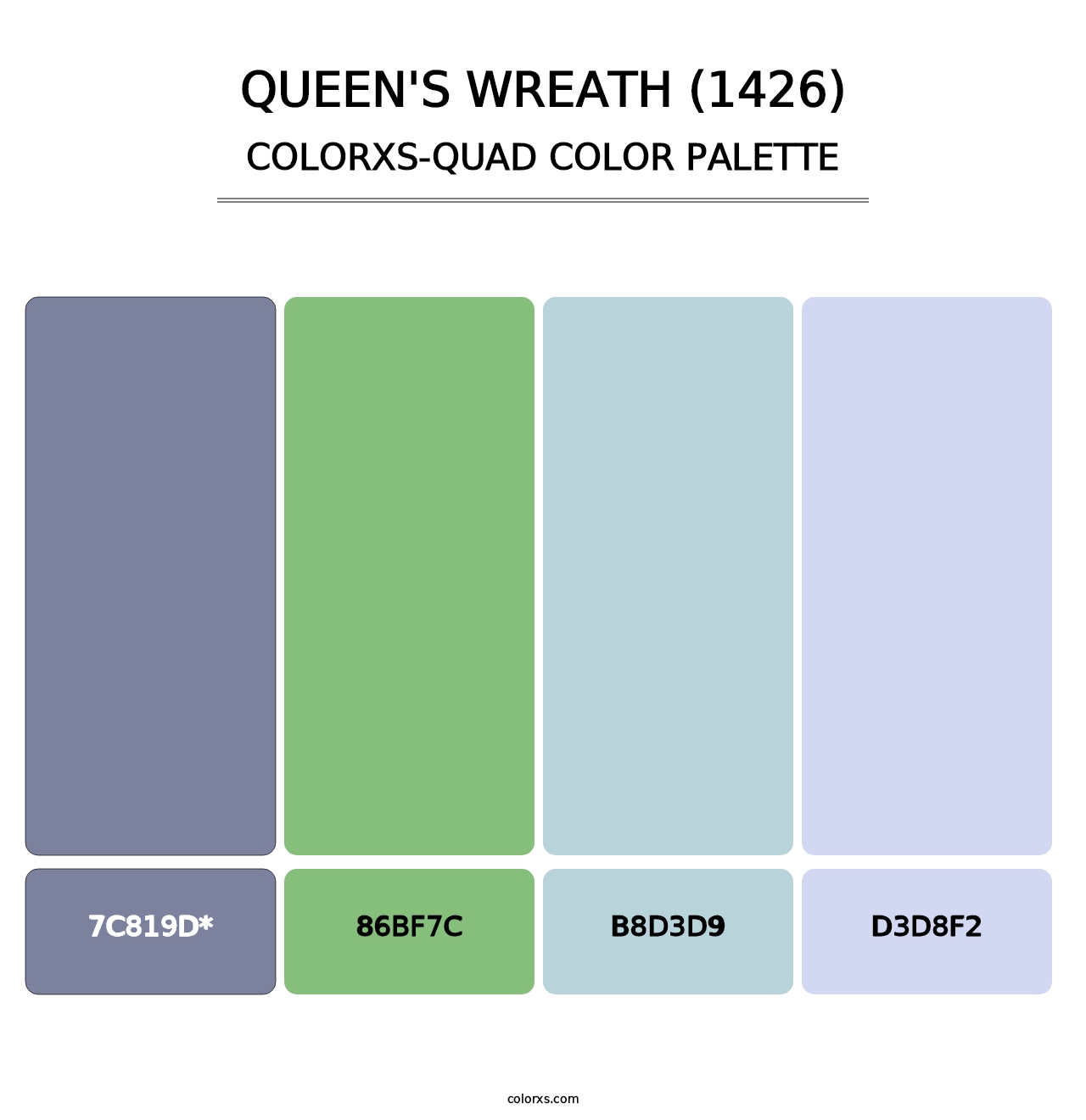 Queen's Wreath (1426) - Colorxs Quad Palette