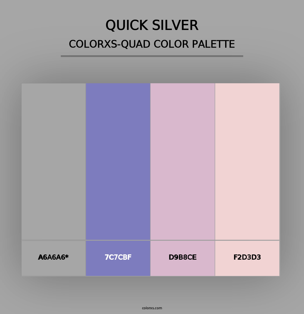 Quick Silver - Colorxs Quad Palette