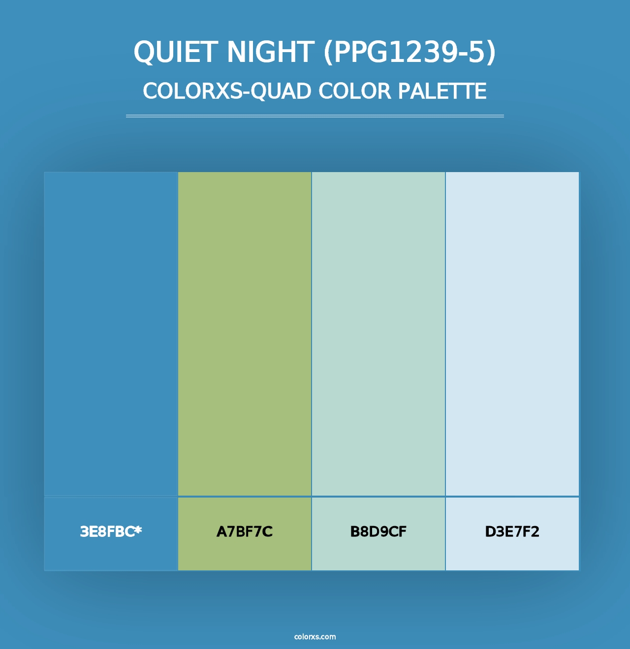 Quiet Night (PPG1239-5) - Colorxs Quad Palette