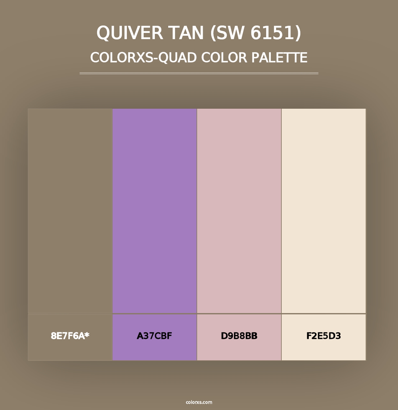 Quiver Tan (SW 6151) - Colorxs Quad Palette