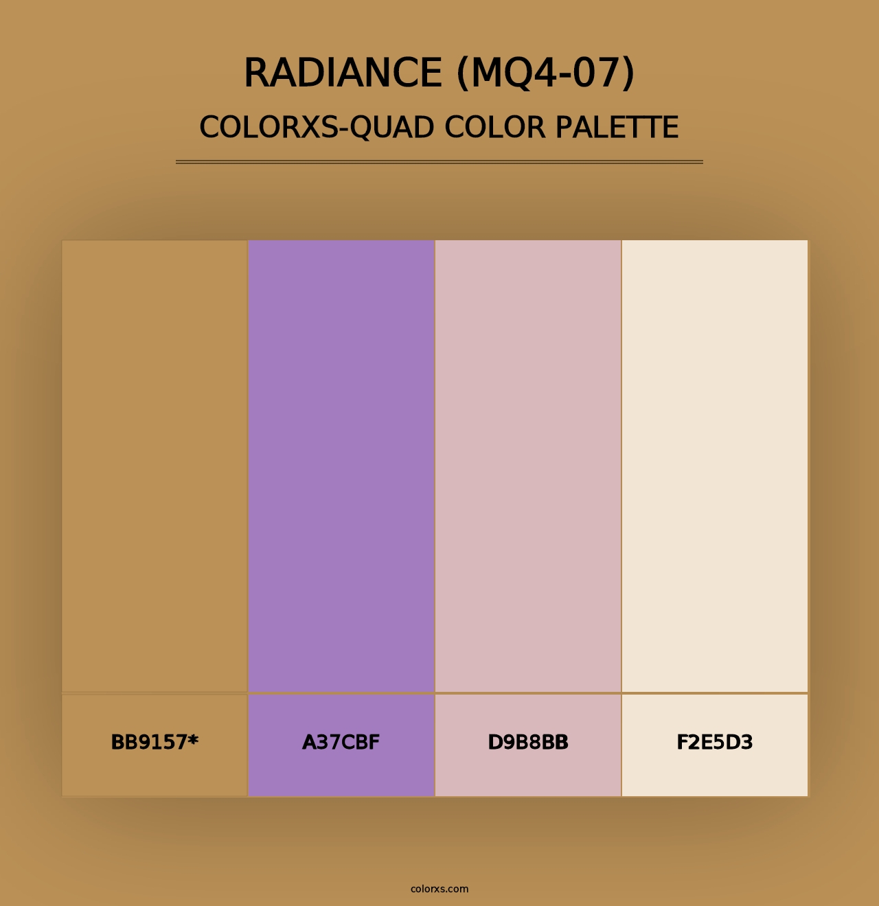 Radiance (MQ4-07) - Colorxs Quad Palette