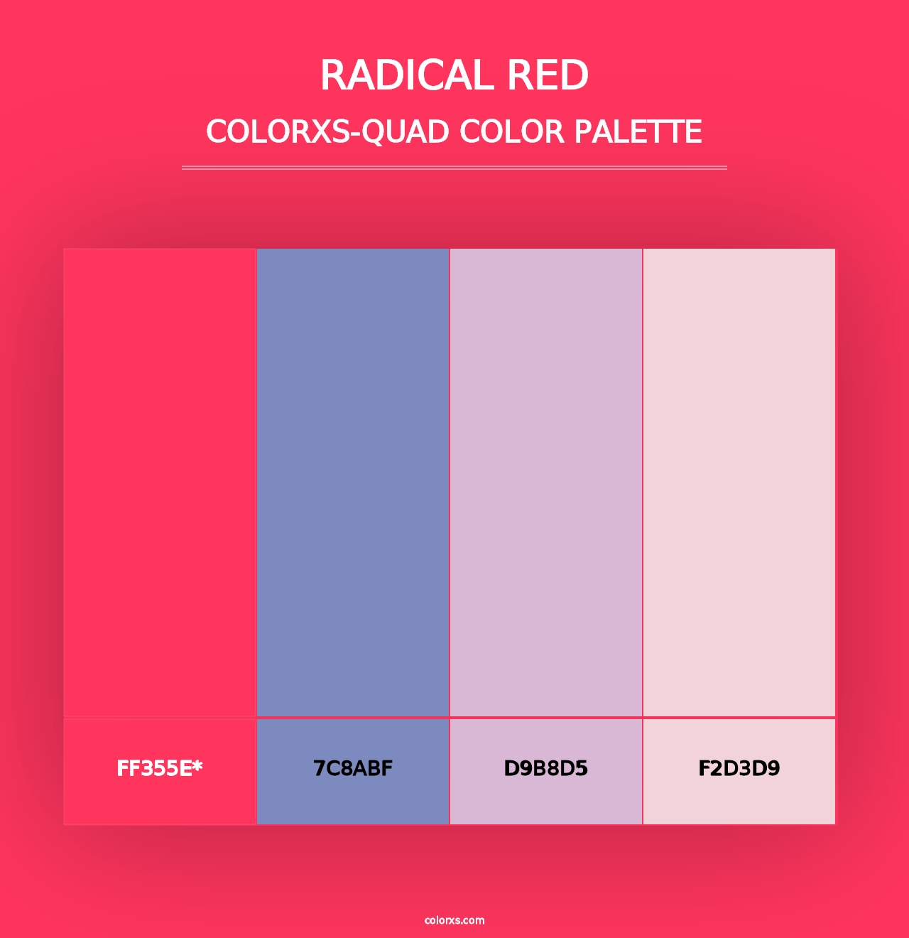 Radical Red - Colorxs Quad Palette