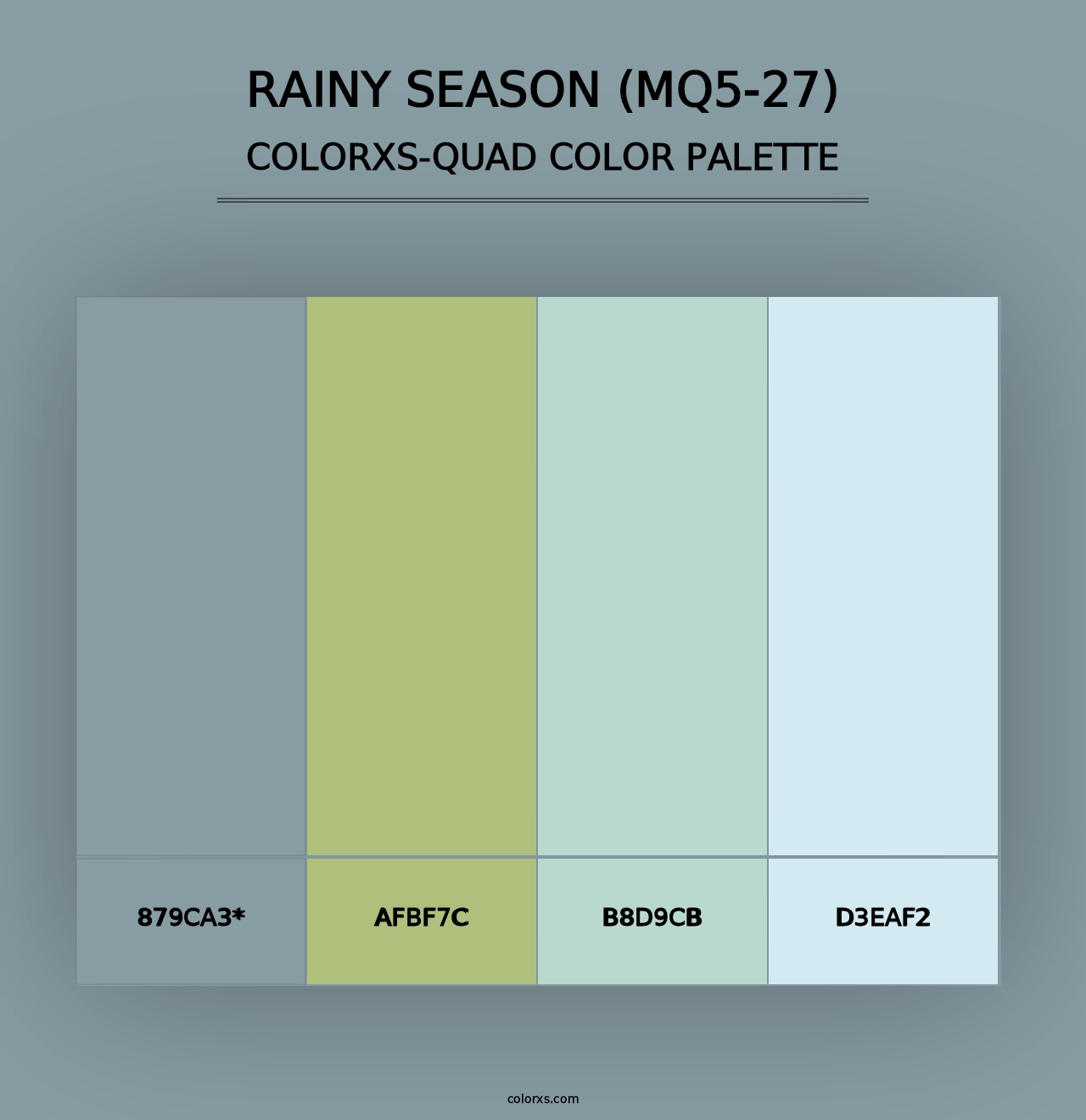 Rainy Season (MQ5-27) - Colorxs Quad Palette