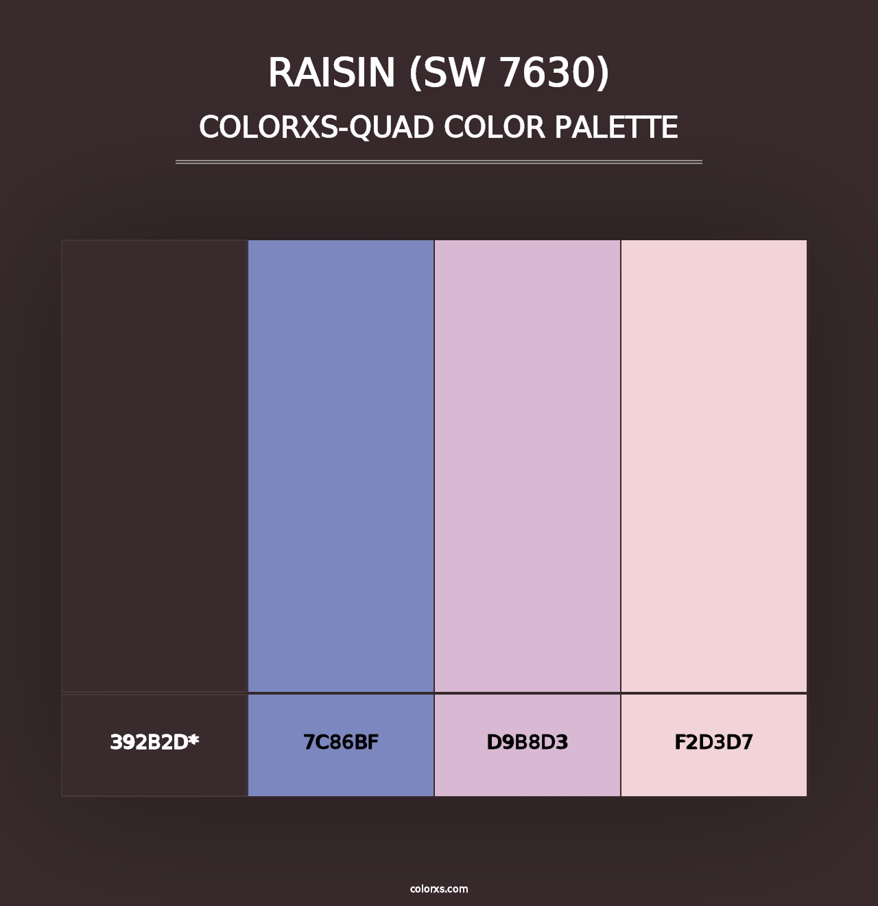 Raisin (SW 7630) - Colorxs Quad Palette