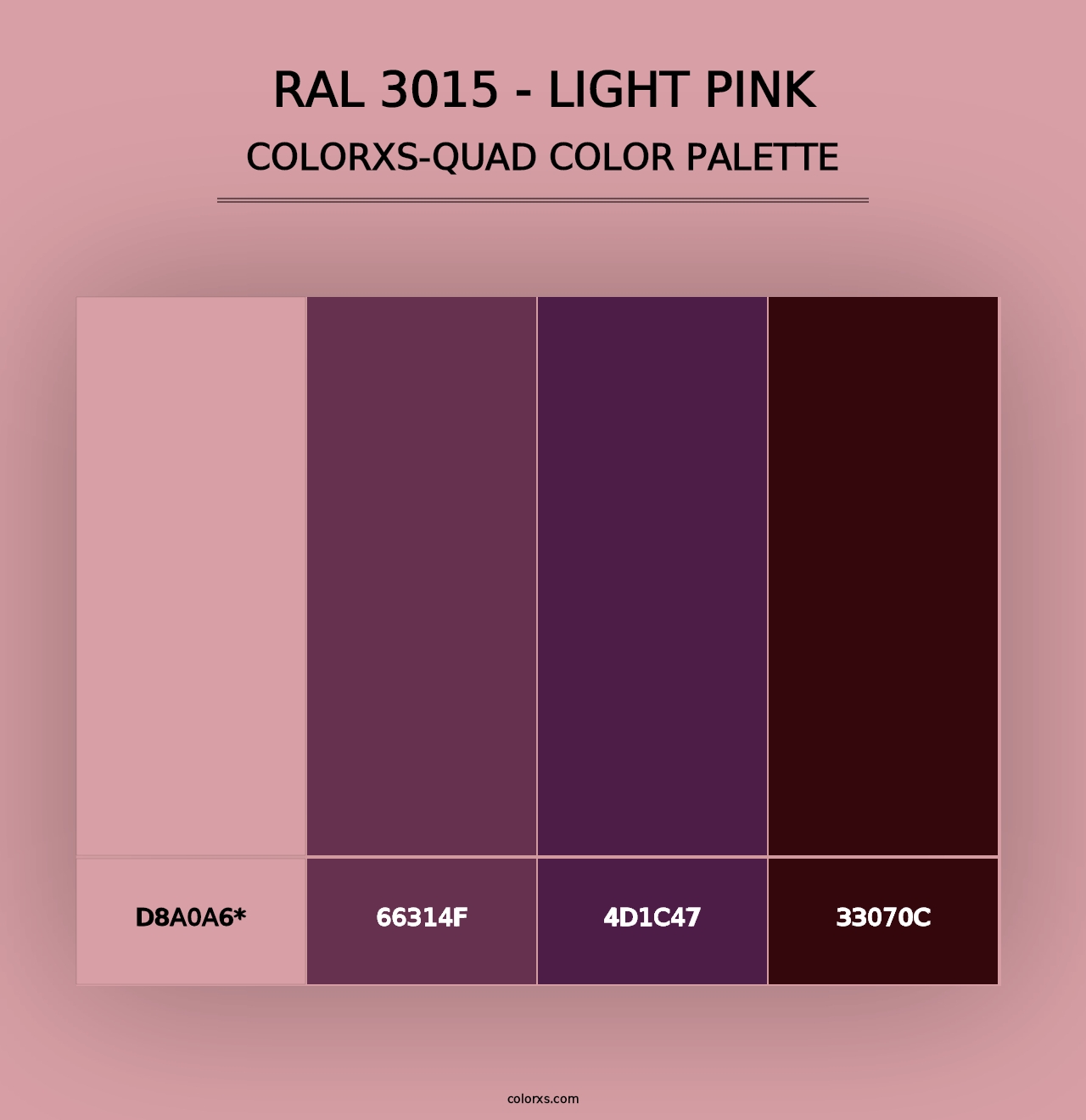 RAL 3015 - Light Pink - Colorxs Quad Palette