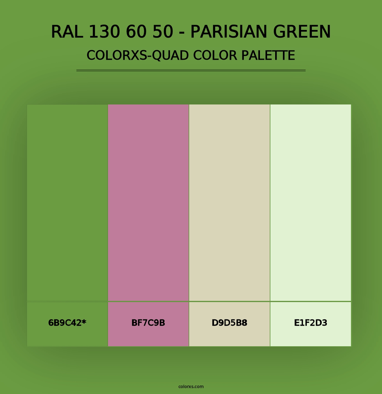 RAL 130 60 50 - Parisian Green - Colorxs Quad Palette