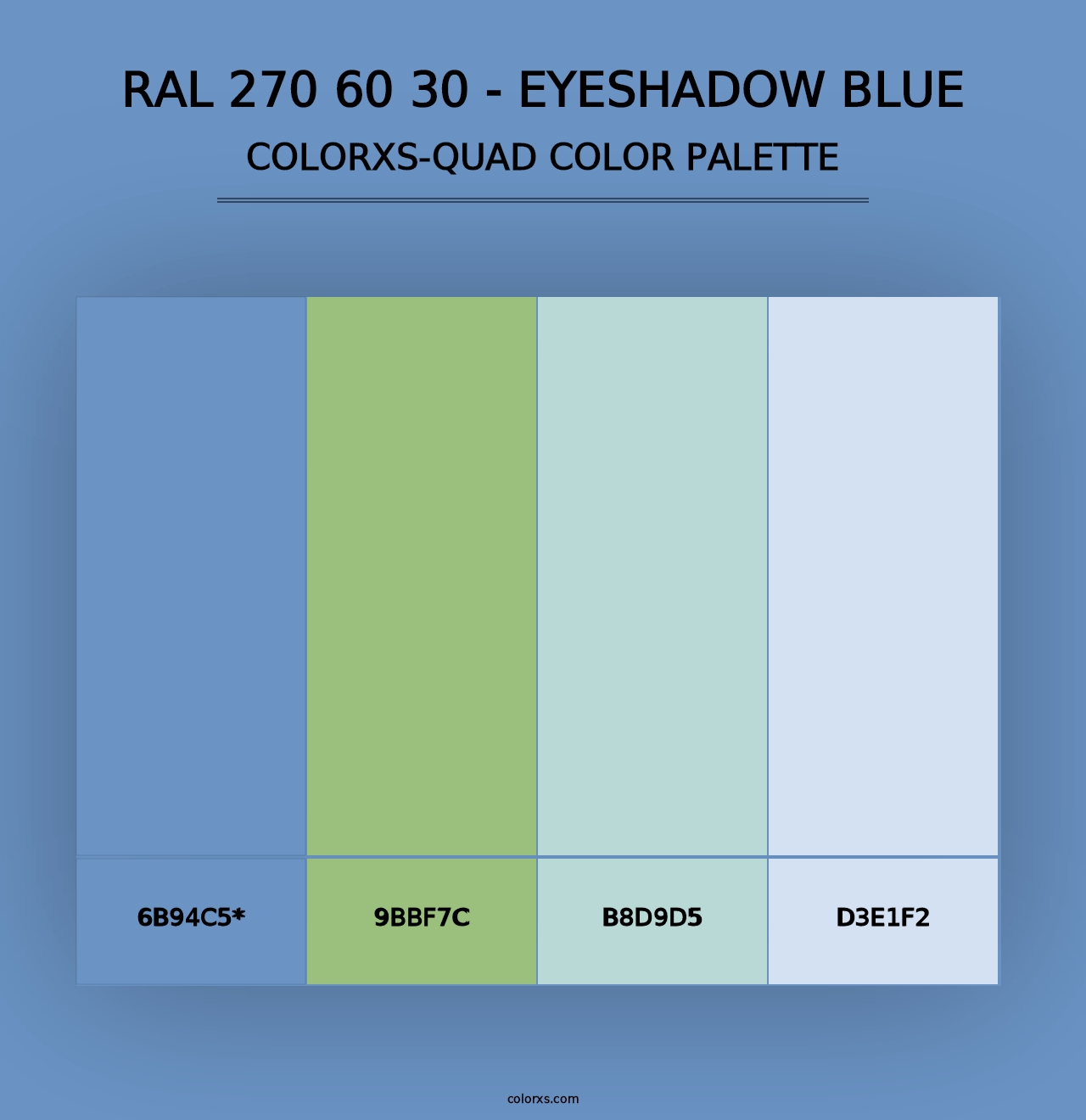 RAL 270 60 30 - Eyeshadow Blue - Colorxs Quad Palette