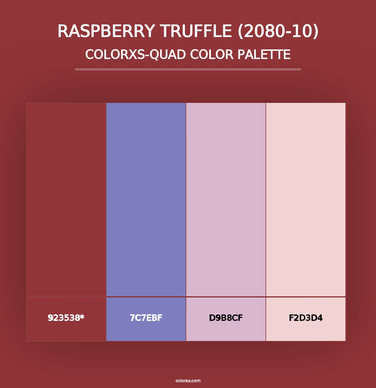 Raspberry Truffle (2080-10) - Colorxs Quad Palette