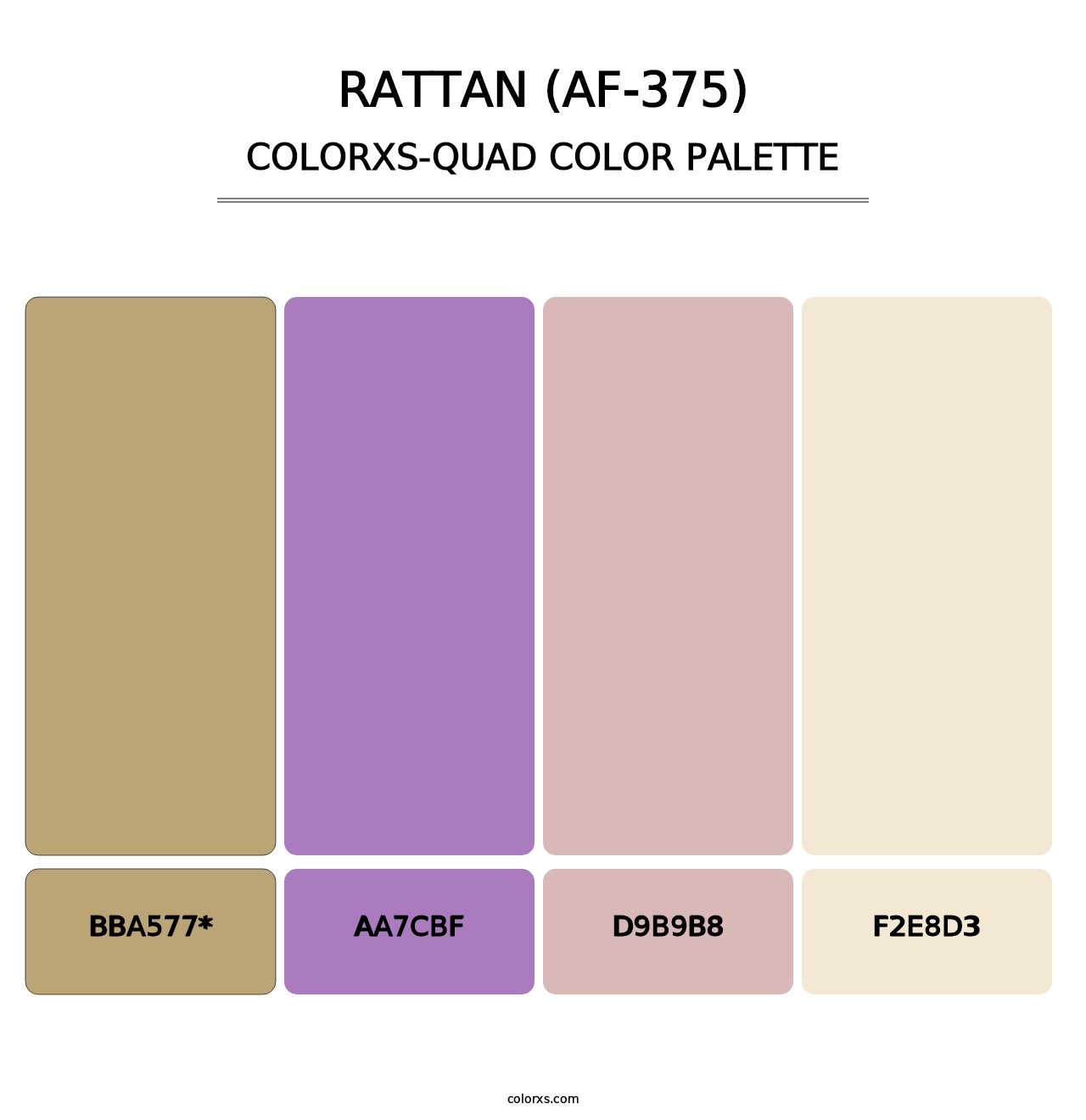 Rattan (AF-375) - Colorxs Quad Palette