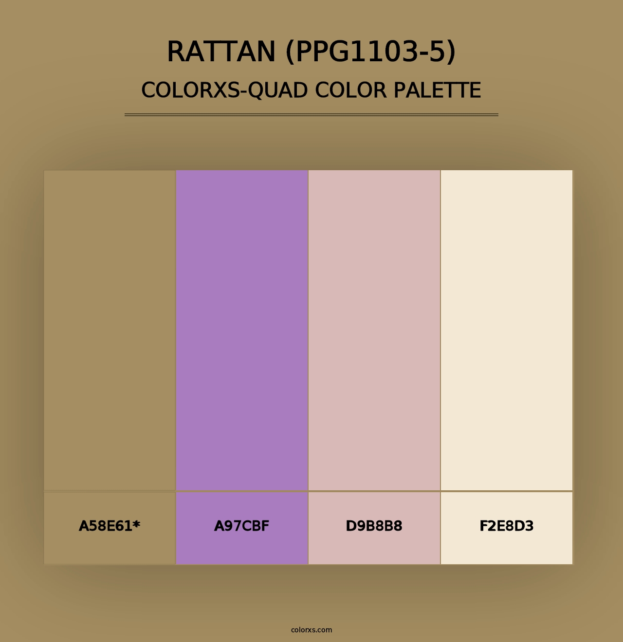 Rattan (PPG1103-5) - Colorxs Quad Palette