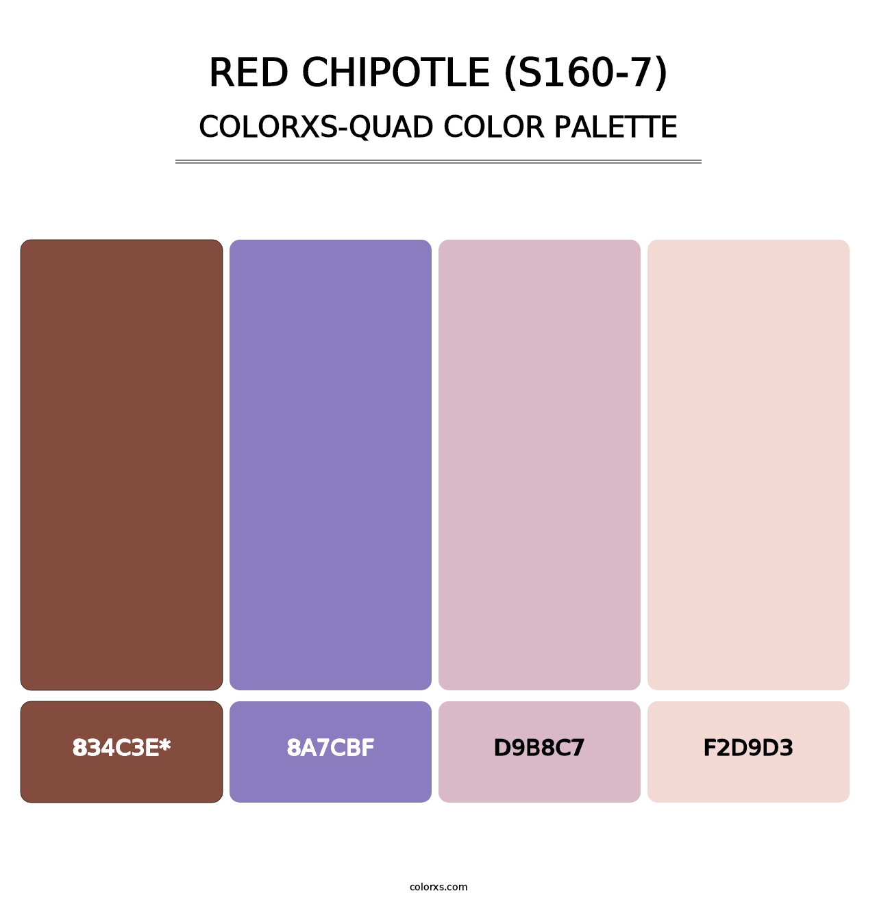 Red Chipotle (S160-7) - Colorxs Quad Palette