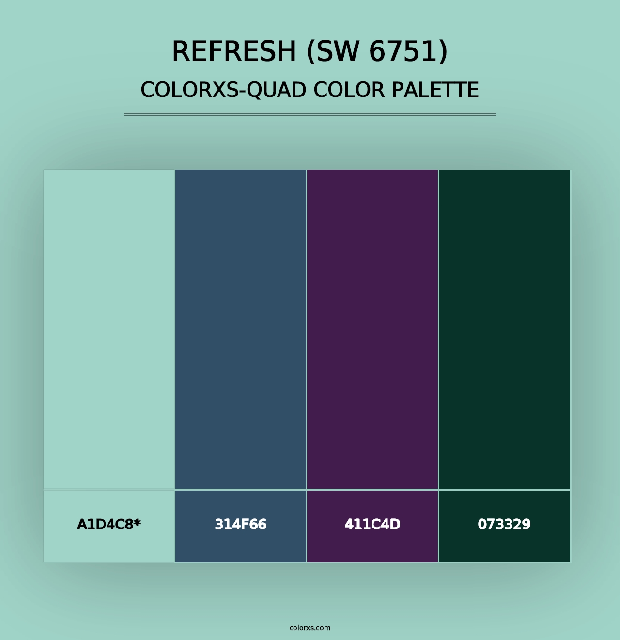 Refresh (SW 6751) - Colorxs Quad Palette