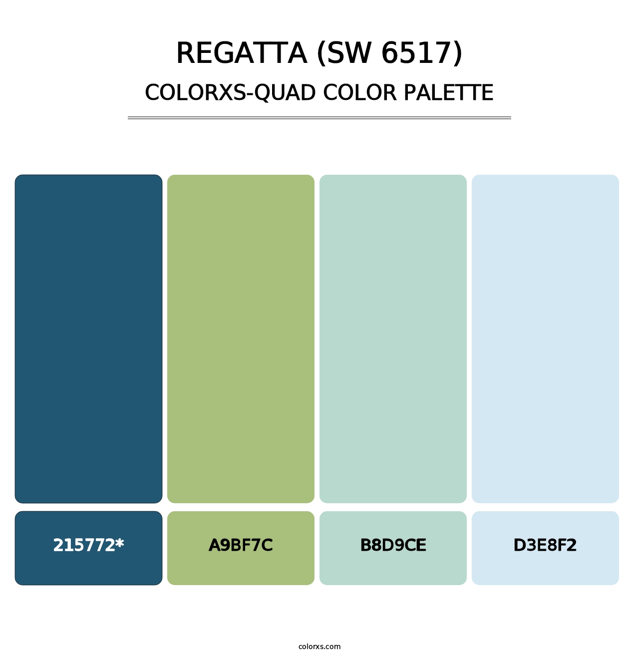 Regatta (SW 6517) - Colorxs Quad Palette