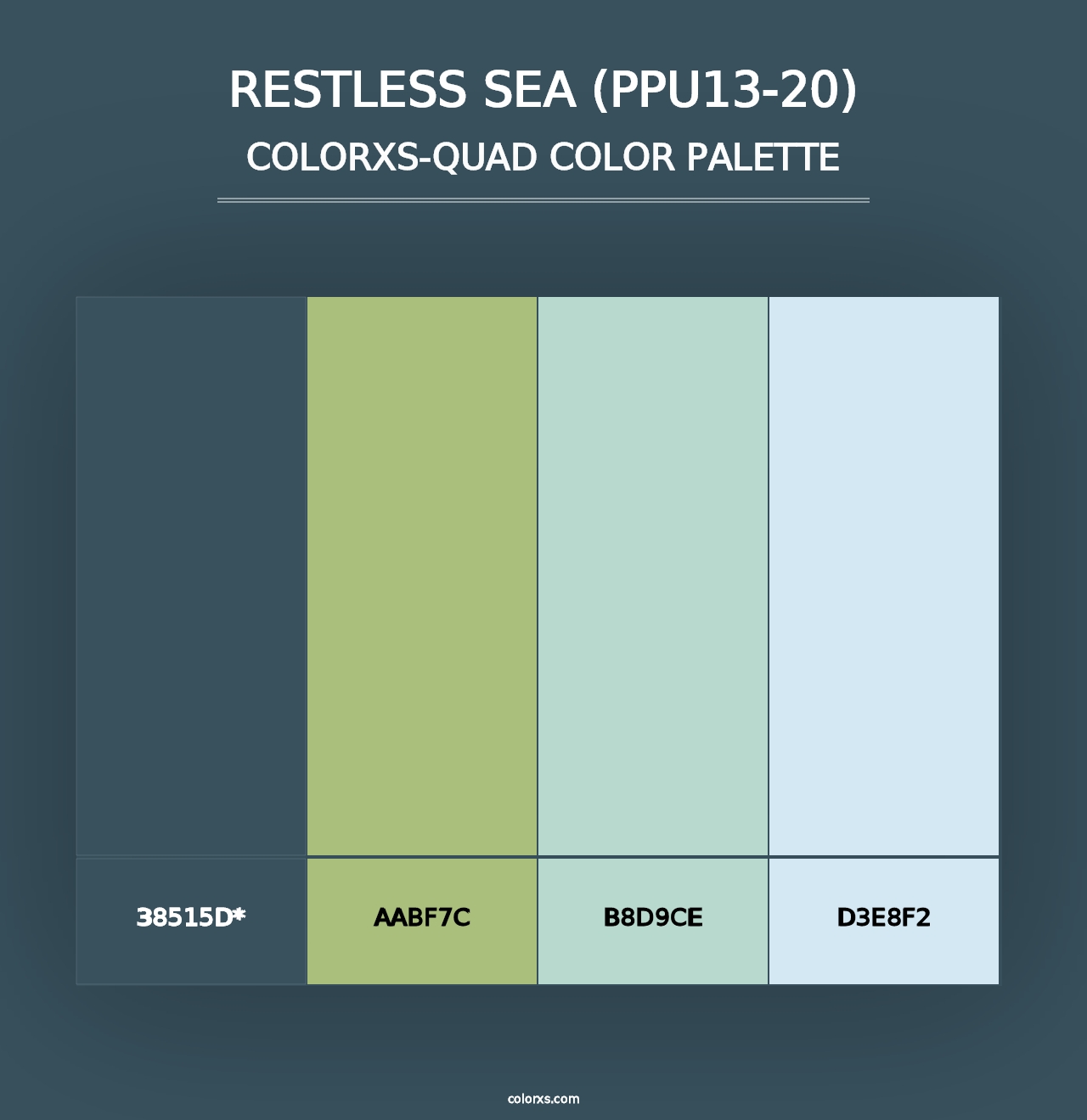 Restless Sea (PPU13-20) - Colorxs Quad Palette