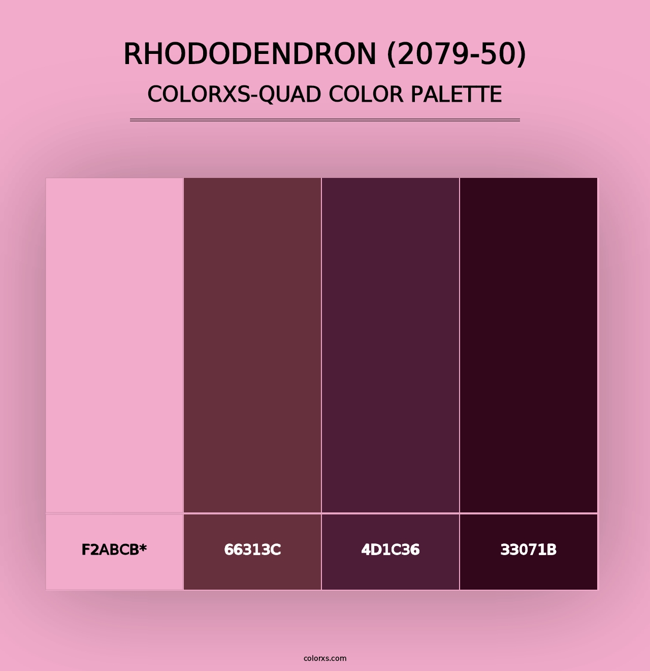 Rhododendron (2079-50) - Colorxs Quad Palette