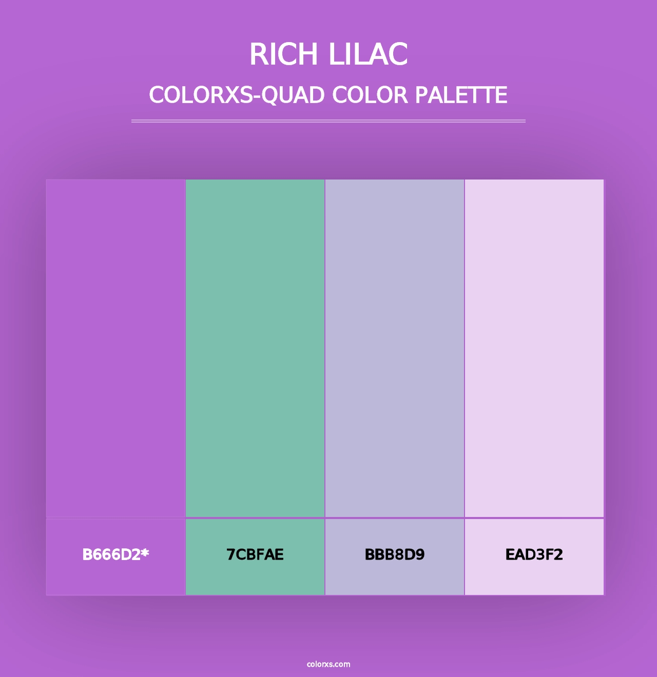 Rich Lilac - Colorxs Quad Palette