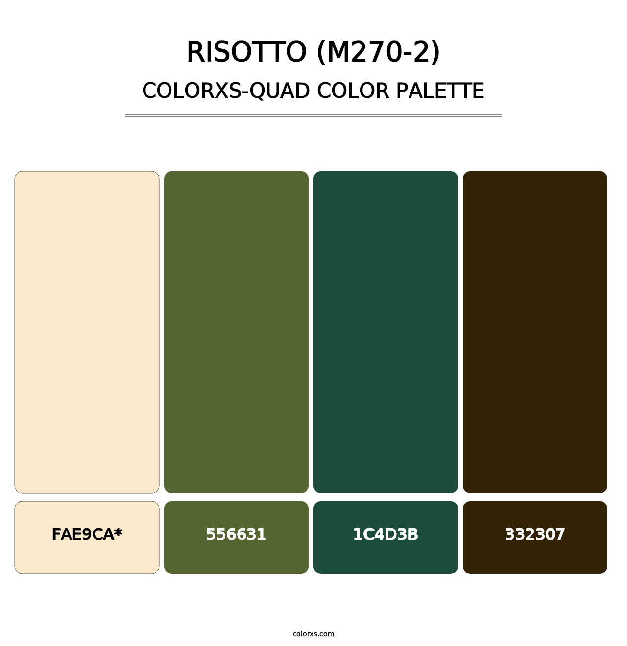 Risotto (M270-2) - Colorxs Quad Palette