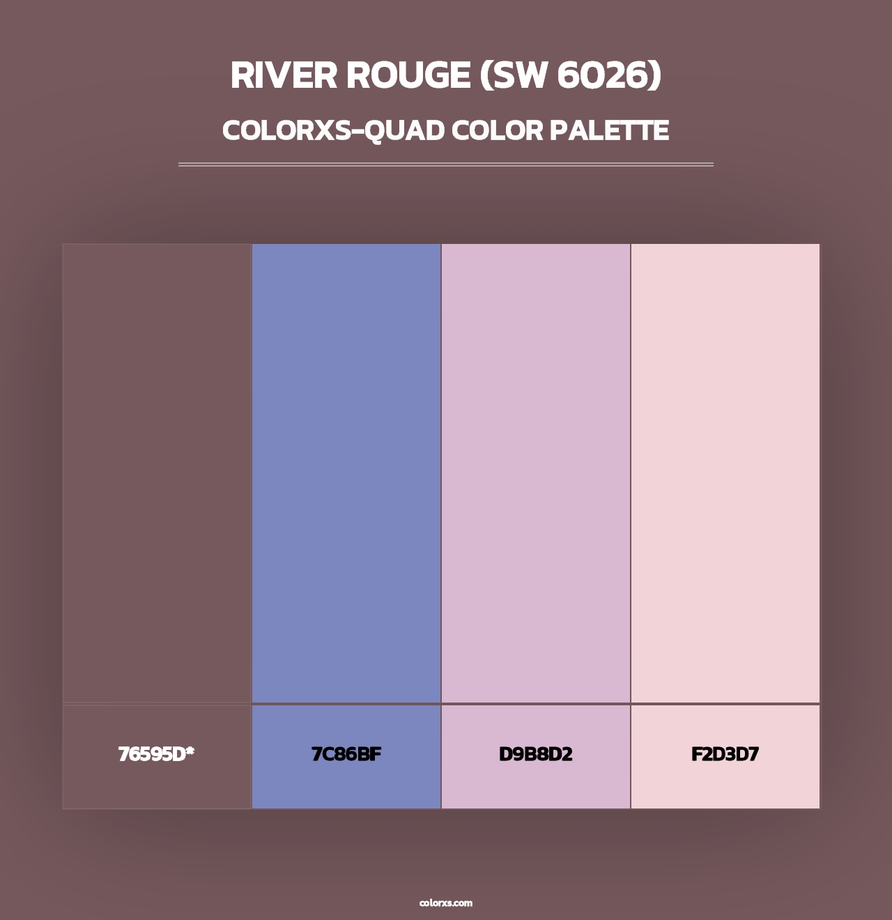 River Rouge (SW 6026) - Colorxs Quad Palette