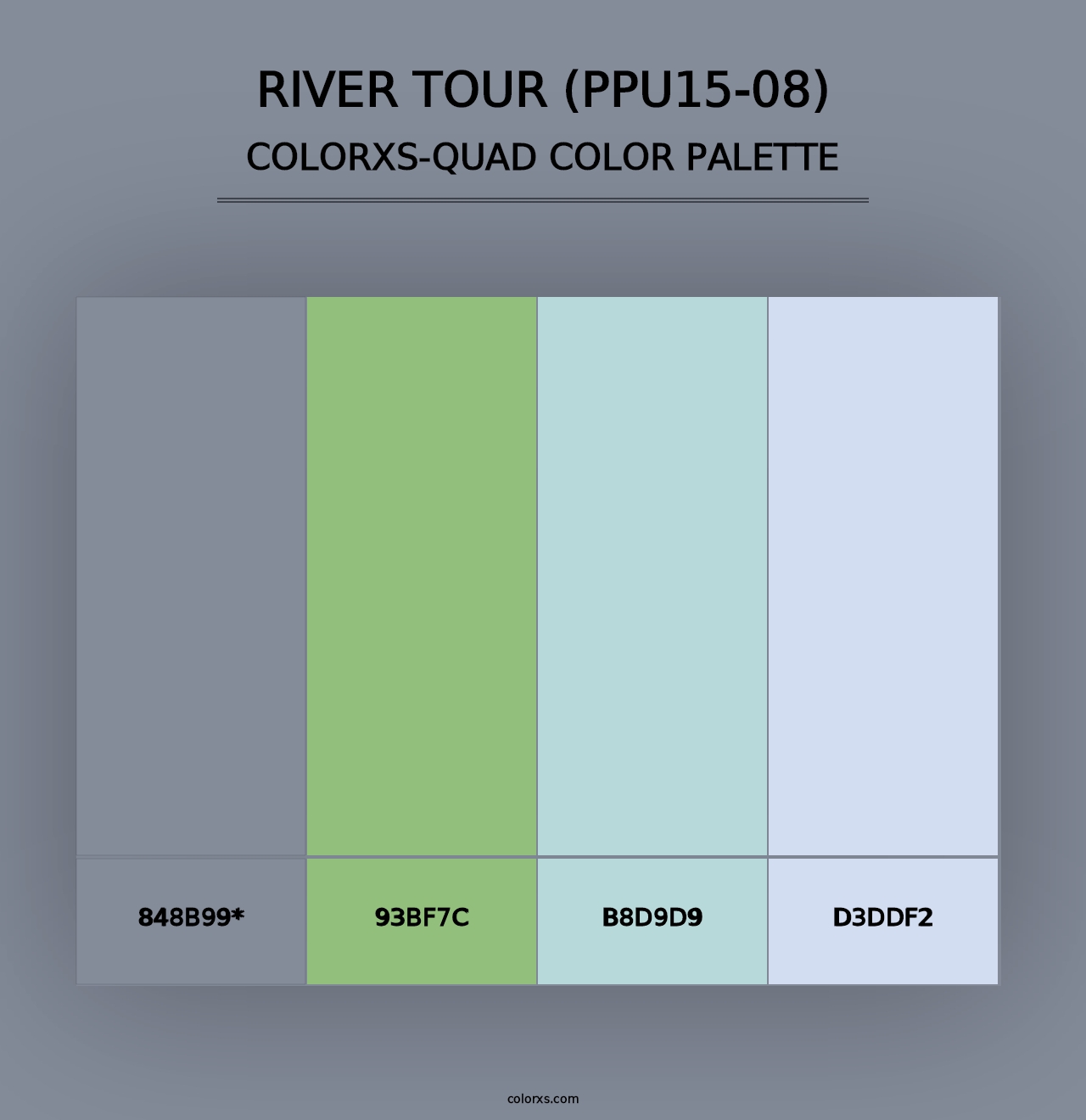 River Tour (PPU15-08) - Colorxs Quad Palette